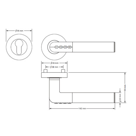 Smart Handle H.02 inteligentná kľučka