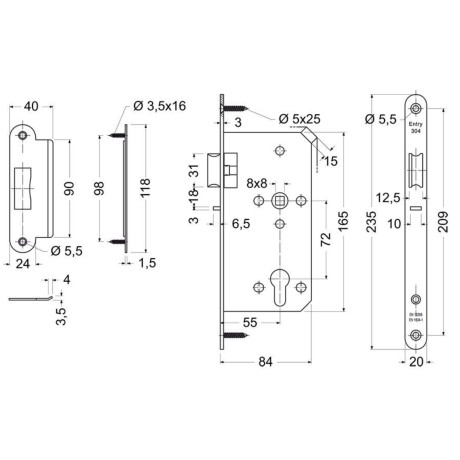 Smart Handle H.02 inteligentná kľučka SET B + zámok