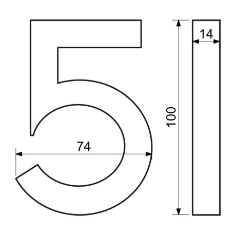 RN.100LV.5.AL.AM.3D číslo "5"