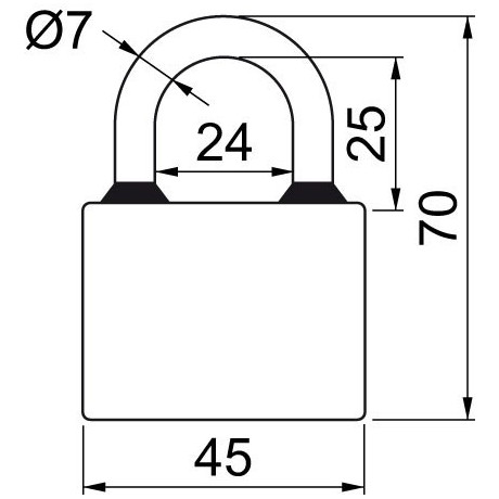 RV.OVAL.45.SET3 3ks visiacich zámkov