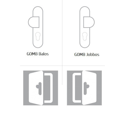 MAJA kovanie do vchodových dverí satén MAJA kovanie do vchodových dverí satén