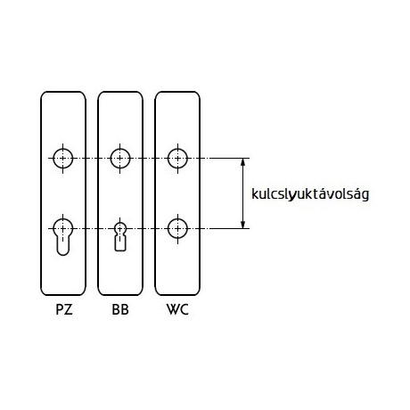 TOTAL vchodová kľučka-kľučka INOX pravá