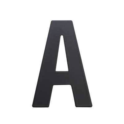RN.75L písmeno "A" 75 mm čierné matné