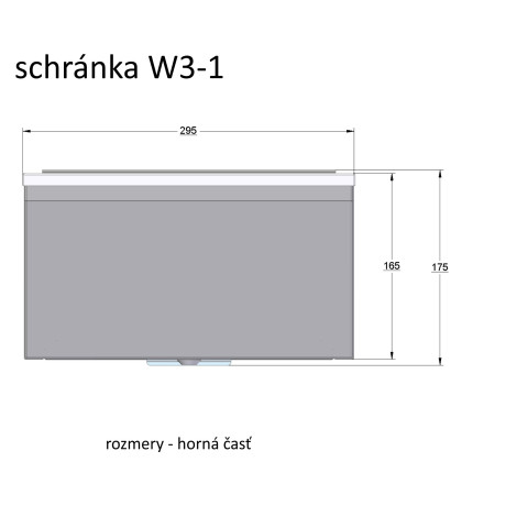 W3 - 1 poštová schránka RAL9006