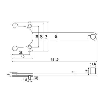 RHW.066 brzda pre plastové okná RHW.066 brzda pre plastové okná
