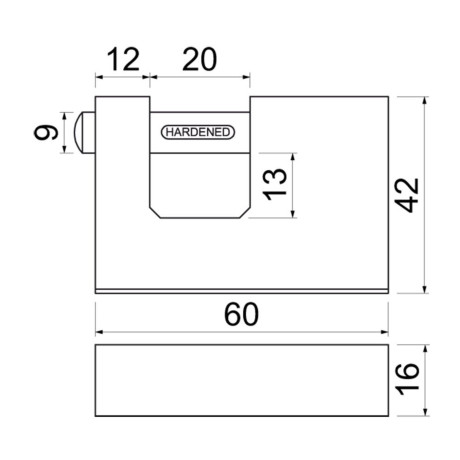 RV.BLOCK.60 visiaci zámok