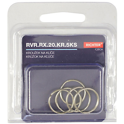 Krúžok na kľúče 20mm / sada 5ks