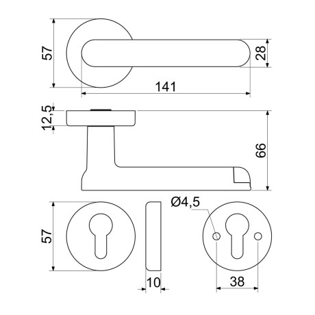 Smart Touch Handle H.03 inteligentná kľučka