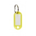 Műanyag kulcscímke egyoldalas / szett 50db sárga / RJ.48.ZLU.50KS
