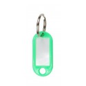 Műanyag kulcscímke egyoldalas / szett 50db zöld / RJ.48.ZEL.50KS