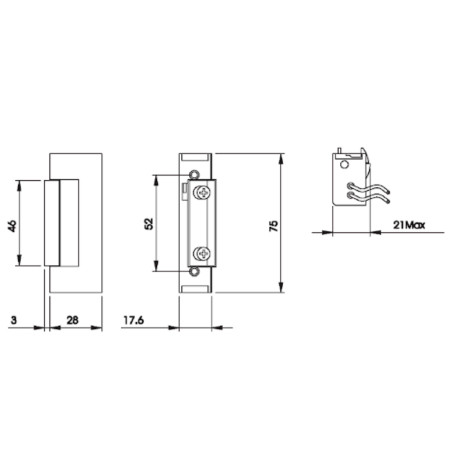 ISEO elektromos zár 040020