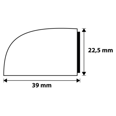Ütköző öntapadós, átlátszó ODAP