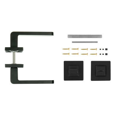 K02 WC ajtó kilincs fekete