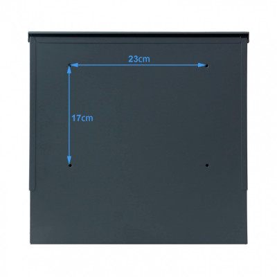 S3695 postaláda antracit + rozsdamentes