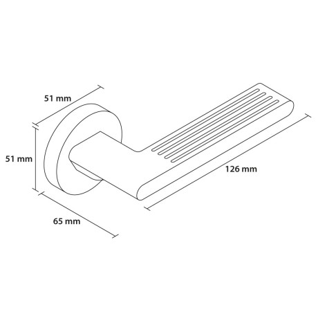 RK.C3 CAPRI kilincs / PZ fekete