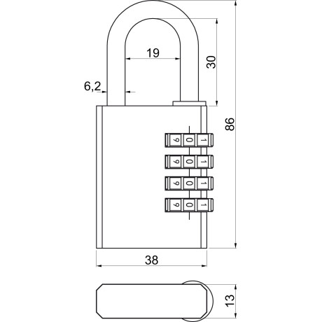 RV.1203.40 réz lakat