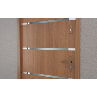 TOTAL bejárati ajtó kilincs bronz 72mm bal T72PL