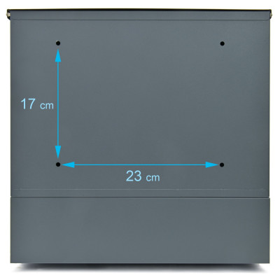 VEVE poštová schránka nerez / antracit