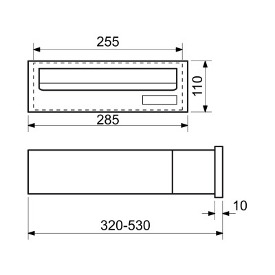 BK.38.R.AM beépíthető postaláda BK.38.R.AM beépíthető postaláda