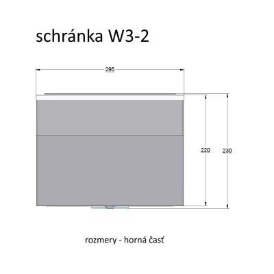 W3 - 2 poštová schránka antracit W3 - 2 poštová schránka antracit