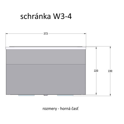 W3 - 4 postaláda antracit