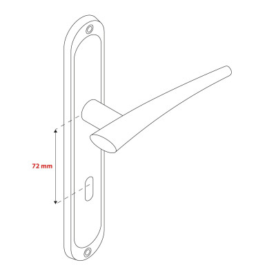 IDEA C BB 72mm kilincs