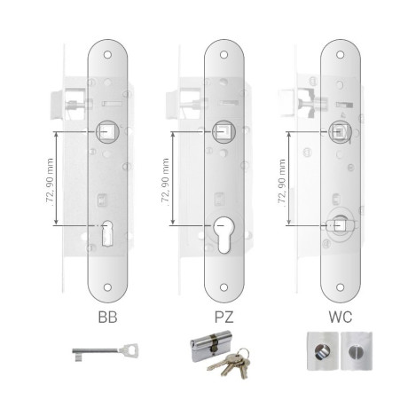 IDEA C BB 72mm kilincs