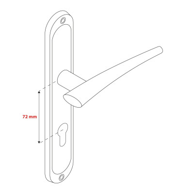 IDEA C PZ 72mm kilincs