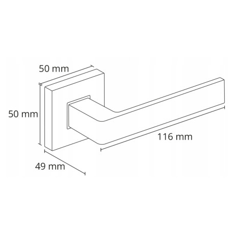 ERGO Line WC kilincs ezüst