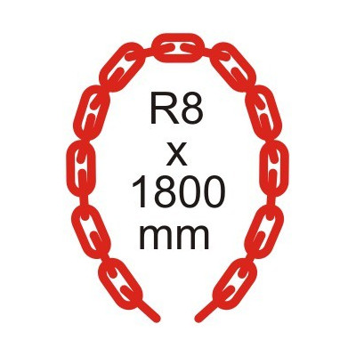 Bezpečnostná reťaz Ø 8mm x 1800mm