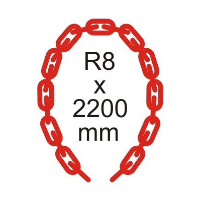 Bezpečnostná reťaz Ø 8mm x 2200mm