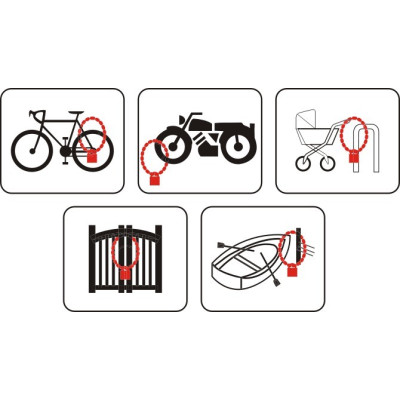 Bezpečnostná reťaz Ø 8mm x 2200mm