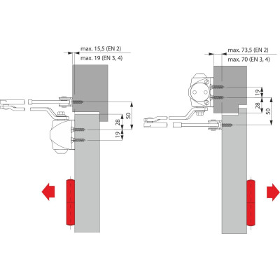 DS100 ajtócsukó DECENTIS antracit DS100 ajtócsukó DECENTIS antracit