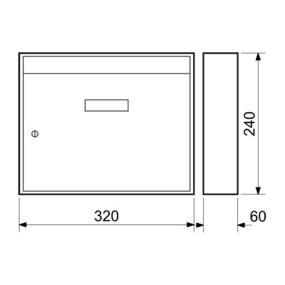 BK24 poštová schránka "panel"