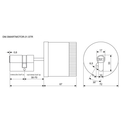 DM.SMARTMOTOR.01.STR digitális motor ezüst