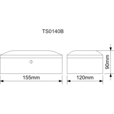 TS140B 155x120x90mm pokladnička TS140B 155x120x90mm pokladnička