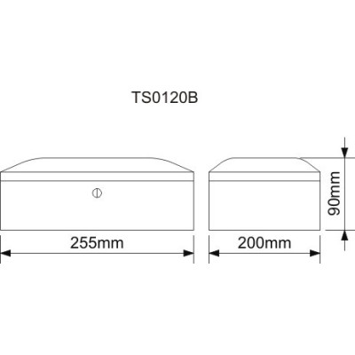 TS120B 255x200x90mm pokladnička TS120B 255x200x90mm pokladnička
