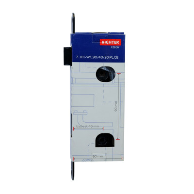 Z.301-WC.90/40/20.PL.CE bevésőzár