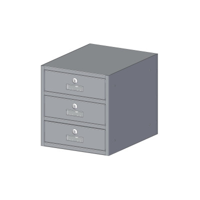 MO 30/3 kétoldalas modulos postaláda RAL7040