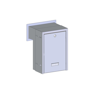 S20 beépíthető postaláda antracit