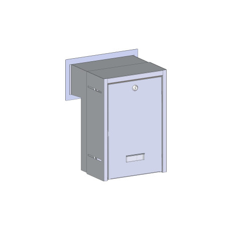 S20 beépíthető postaláda antracit