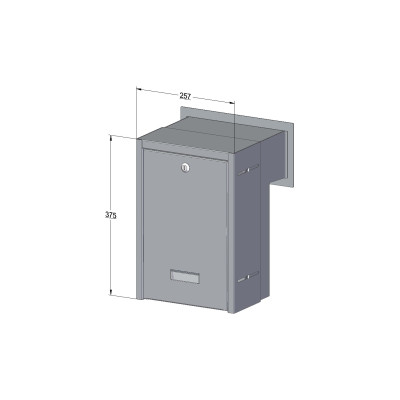 S20 beépíthető postaláda antracit