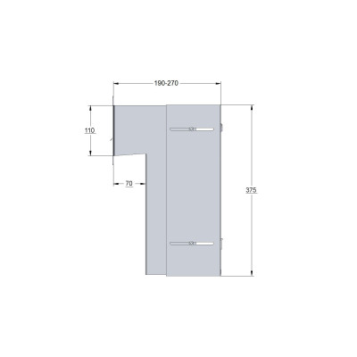 S20 beépíthető postaláda antracit
