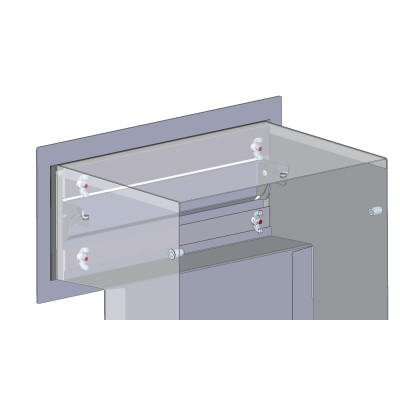 S20 beépíthető postaláda antracit