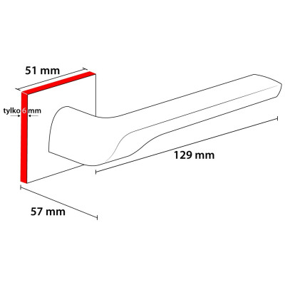 ZOJA Fit kilincs csiszolt nikkel VZOKFINS