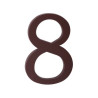 Számok 175mm barna műanyag